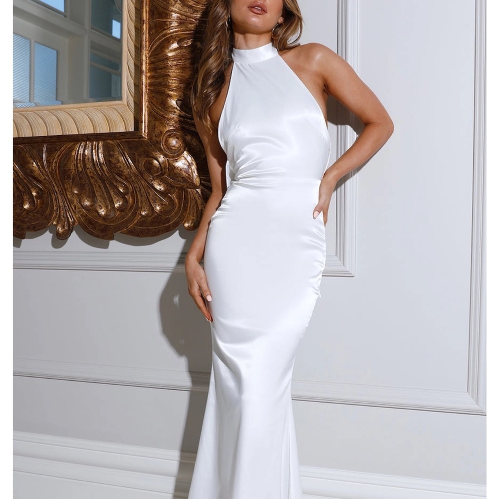 Hello Molly High Desire Satin Maxi Dress